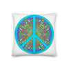 Peace Sign Birds Mandala 1 Premium Pillow