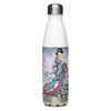 Geisha In Landscape Stainless Steel Water Bottle