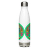 Peace Sign Peacock 4 Stainless Steel Water Bottle