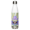 Butterfly & Irises Stainless Steel Water Bottle