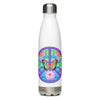 Peace Sign Butterfly Floral 3 Stainless Steel Water Bottle