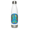 Peace Sign Peacock 1 Stainless Steel Water Bottle