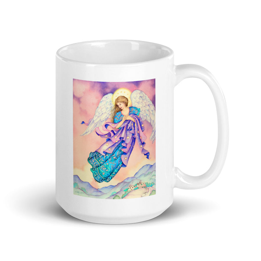 Gaurdian Angel White glossy mug