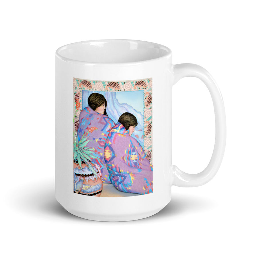 Sisters White glossy mug